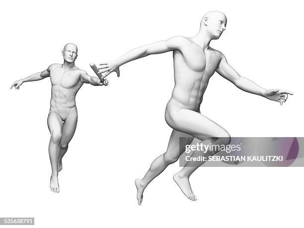 person passing relay baton, artwork - relay stock illustrations