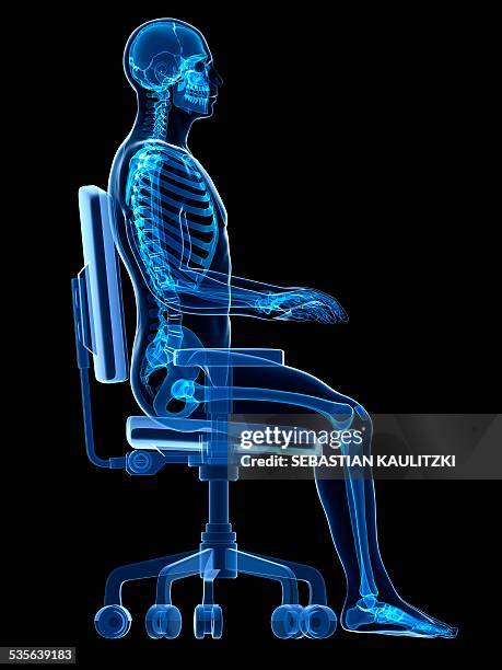 ilustraciones, imágenes clip art, dibujos animados e iconos de stock de person sitting with incorrect posture - postura