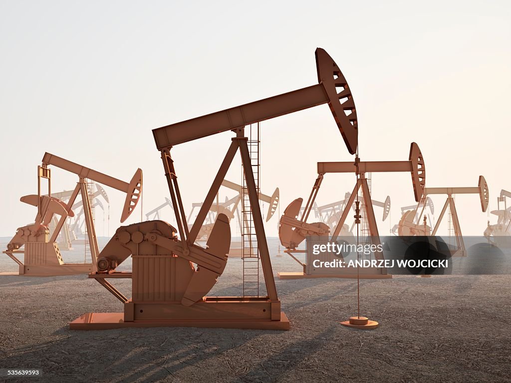 Oil wells, artwork