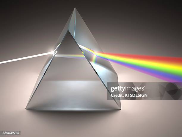 Prism Rtsg Refraction Rainbow Prism High Res Illustrations - Getty Images