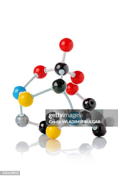 protein molecular model - molekül stock-grafiken, -clipart, -cartoons und -symbole