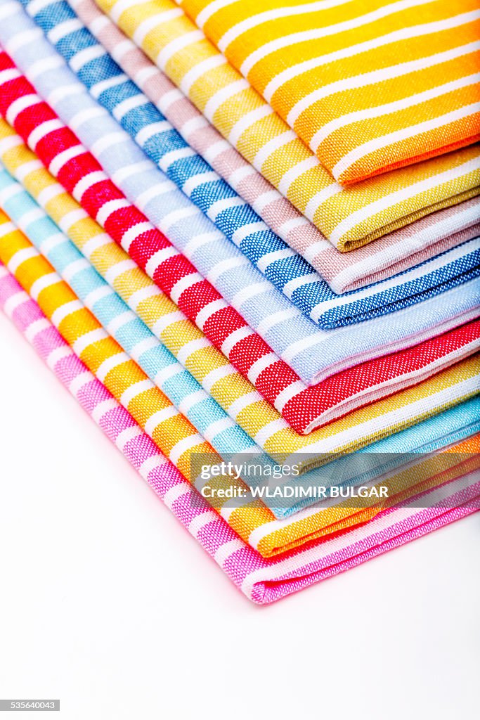 Stack of tea towels