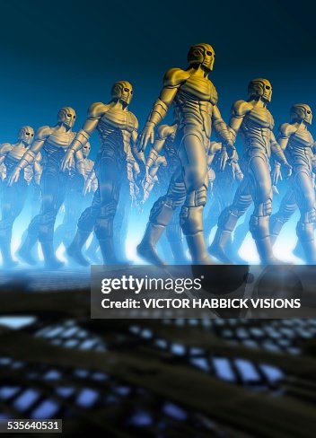 Robotic army, artwork Robotic army, artwork