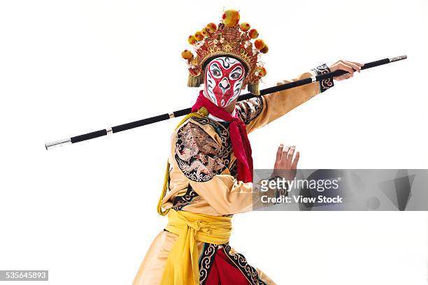 monkey king - beijing opera stock pictures, royalty-free photos & images
