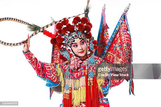 portrait of beijing opera actor actress - actress stock pictures, royalty-free photos & images