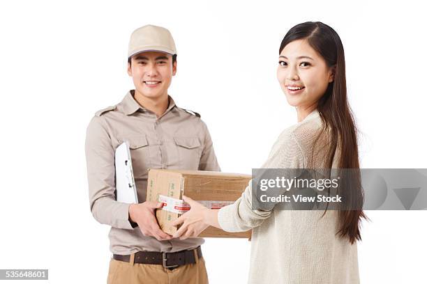 Man Giving Box Box Giving Young Man Side View Photos and Premium High Res Pictures ...