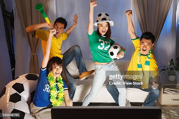 sport fans - chinese fan stock pictures, royalty-free photos & images