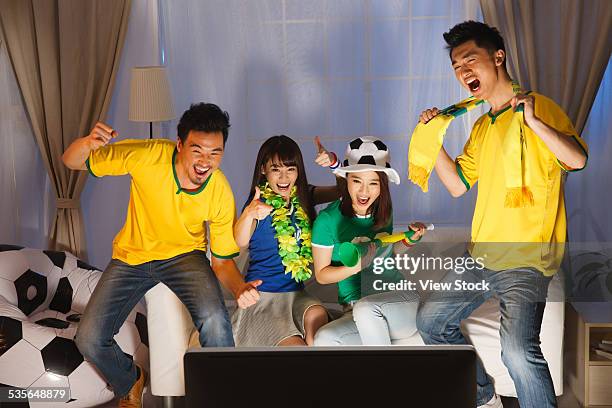 sport fans - asian cheerleaders ストックフォトと画像