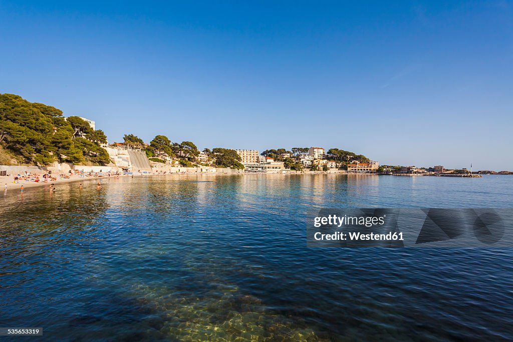 France, Provence-Alpes-Cote d'Azur, Department Var, Bandol, Beach