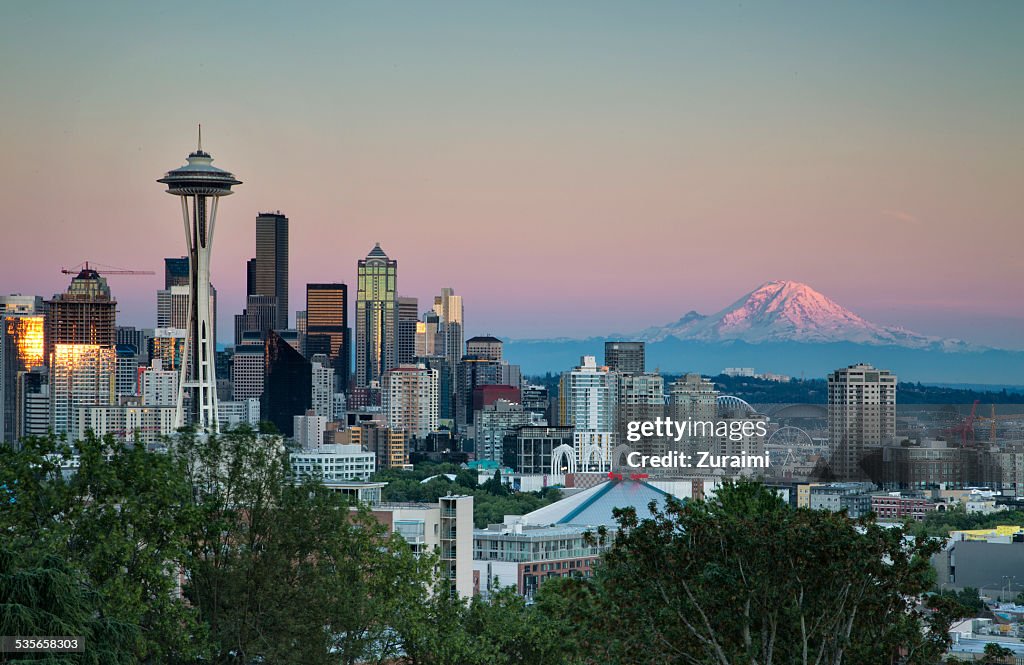 USA, Washington State, Belt of venus in Seattle