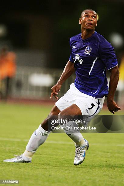 Marcus Bent during the FA Premier League Asia Trophy Third Place Play off match between Everton and Manchester City at the Rajamangala Stadium on...