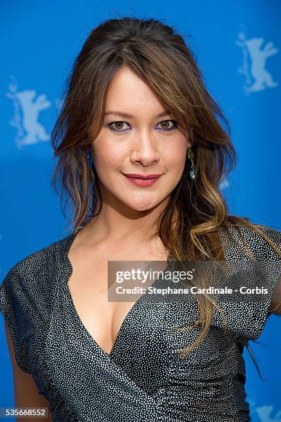 Actress Peta Sergeant attends the Iron Sky Photocall, during the 62nd Berlin International Film Festival, in Berlin.