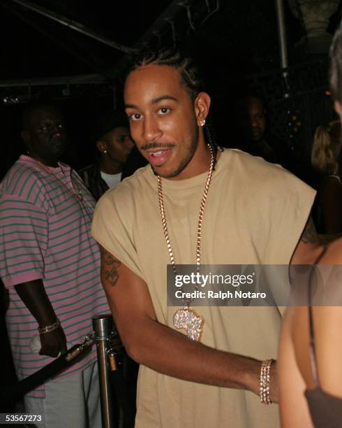 Ludacris attends Snoop Dogg's VMA after party at Casa Casuarina on August 29, 2005 in Miami Beach, Florida.