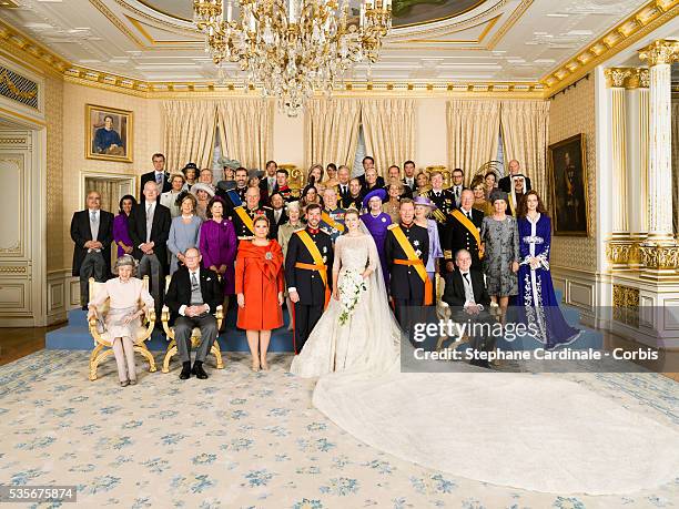 Queen Fabiola of Luxembourg, Grand-Duke Jean of Luxembourg, Grand-Duchess Maria Teresa of Luxembourg, Crown Prince Guillaume of Luxembourg, Princess...