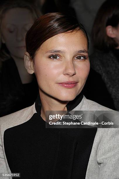 Virginie Ledoyen attends Elie Saab Spring/Summer 2013 Haute-Couture show as part of Paris Fashion Week at Pavillon Cambon, in Paris.