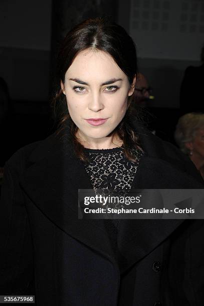 Tallulah Harlech attends Elie Saab Spring/Summer 2013 Haute-Couture show as part of Paris Fashion Week at Pavillon Cambon, in Paris.
