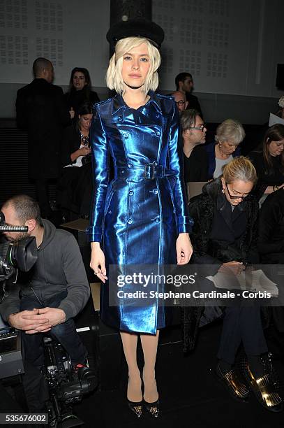 Elena Perminova attends Elie Saab Spring/Summer 2013 Haute-Couture show as part of Paris Fashion Week at Pavillon Cambon, in Paris.