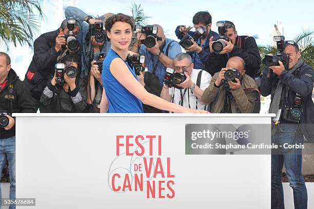 Berenice Bejo attends Le Passe photo call during the 66th Cannes International Film Festival.