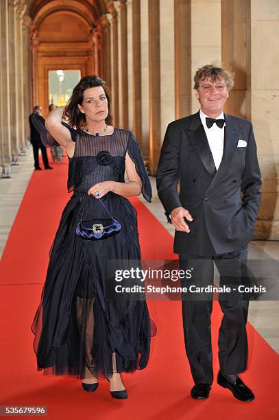 Princess Caroline of Hanover and HRH Prince Ernst August of Hanover at the official dinner of "The American Friends of The Louvre", held in the...