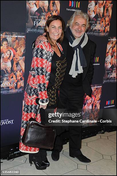 Franck Provost and Olivia Provost attend "La Source Des Femmes" Premiere at Theatre du Chatelet, in Paris.
