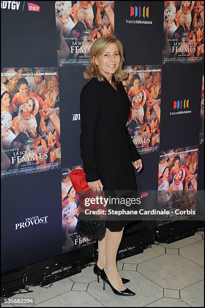 Claire Chazal attends "La Source Des Femmes" Premiere at Theatre du Chatelet, in Paris.