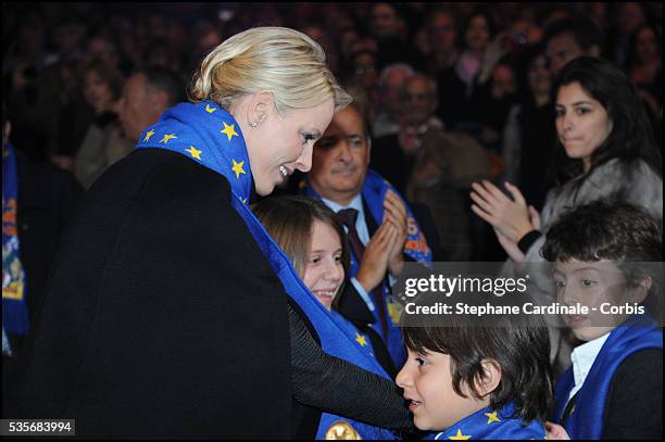 Princess Charlene of Monaco attends the Opening Ceremony of the 36th International Circus Festival of Monte Carlo, in Monaco.