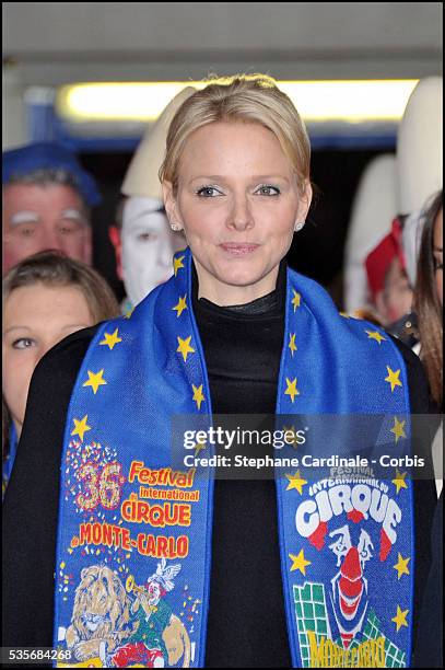 Princess Charlene of Monaco attends the Opening Ceremony of the 36th International Circus Festival of Monte-Carlo, in Monaco.