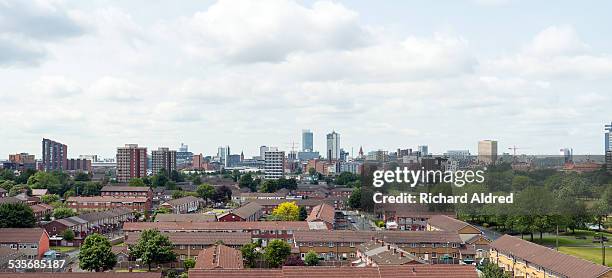 manchester view - manchester skyline stock pictures, royalty-free photos & images