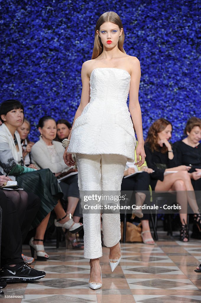 France - Christian Dior: Runway- Paris Fashion Week Haute Couture F/W 2013