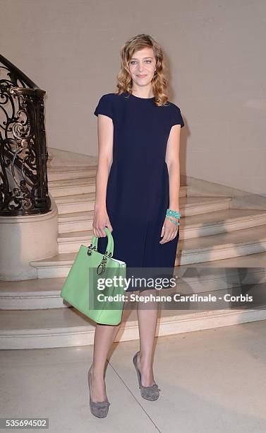 Celine Salette attends the Christian Dior Haute-Couture show as part of Paris Fashion Week Fall / Winter 2013.