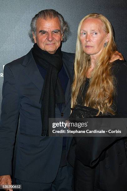 Patrick Demarchelier and Mia Demarchelier attend LE BAL hosted by MAC and Carine Roitfeld as part of Paris Fashion Week Spring / Summer 2013 at Hotel...