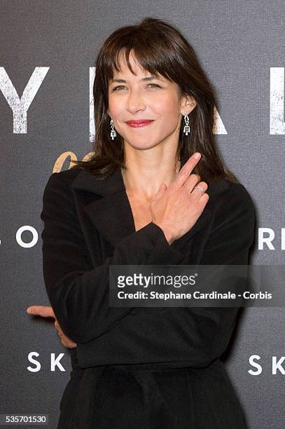 Sophie Marceau attends the premiere of the latest James Bond Skyfall at Cinema UGC Normandie, in Paris.