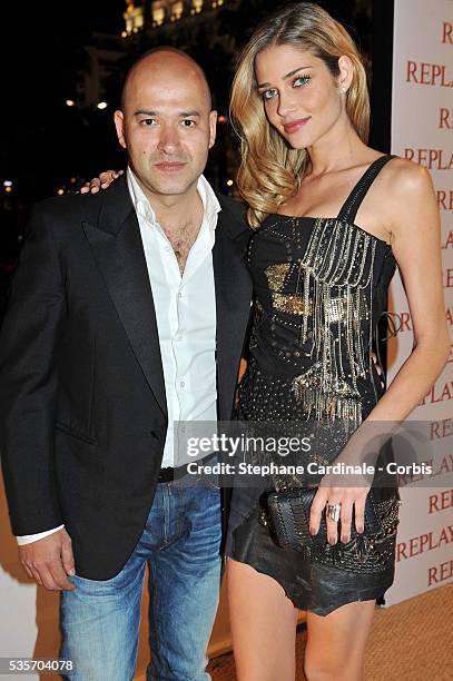 Matteo Sinigaglia and Ana Beatriz Barros at the 'Replay Party' during the 63rd Cannes International Film Festival.
