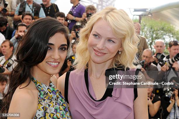 Naomi Watts and Liraz Charhi at the Photocall for 'Fair game' during the 63rd Cannes International Film Festival