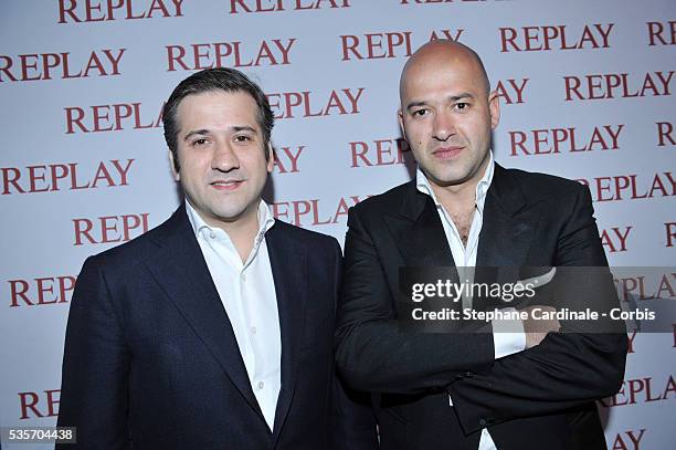 Massimo Sinigaglia and Matteo Sinigaglia at the 'Replay Party' during the 63rd Cannes International Film Festival.