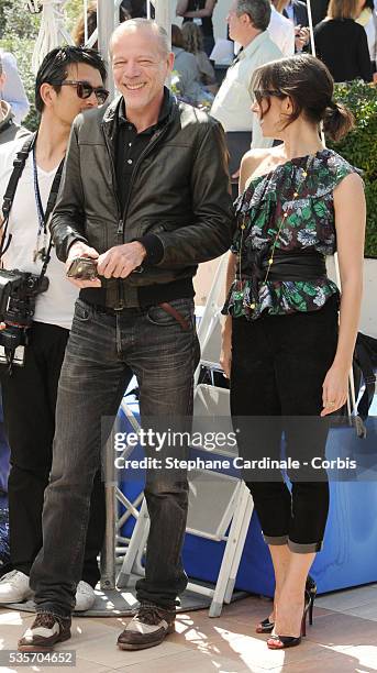 Pascal Greggory and Geraldine Pailhas at the Photocall for 'Rebecca H. ' during the 63rd Cannes International Film Festival