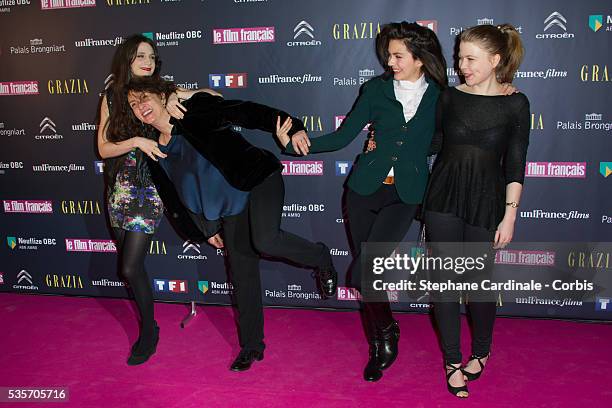 Judith Chemla, Noemie Lvovsky, Julia Faure and India Hair attend the Trophees Du Film Francais 20th Ceremony at Palais Brongniart, in Paris.