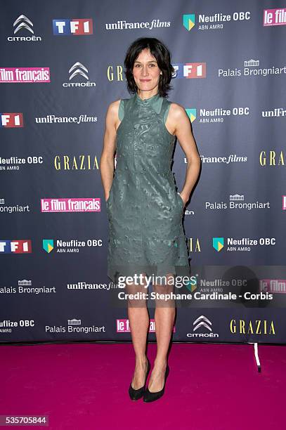 Clotilde Hesme attends the Trophees Du Film Francais 20th Ceremony at Palais Brongniart, in Paris.