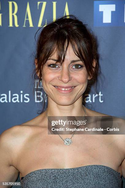 Audrey Dana attends the Trophees Du Film Francais 20th Ceremony at Palais Brongniart, in Paris.