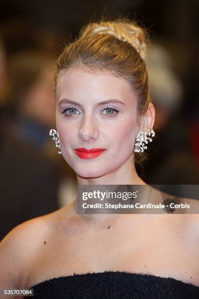 Actress Melanie Laurent attends the 'Night Train to Lisbon' Premiere during the 63rd Berlinale International Film Festival at Berlinale Palast, in...