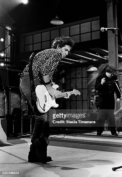 Keith Richards and The Expensive Winos perform onstage at WTTW TV studios for a production of Center Stage in Chicago, Illinois, USA on December 28,...