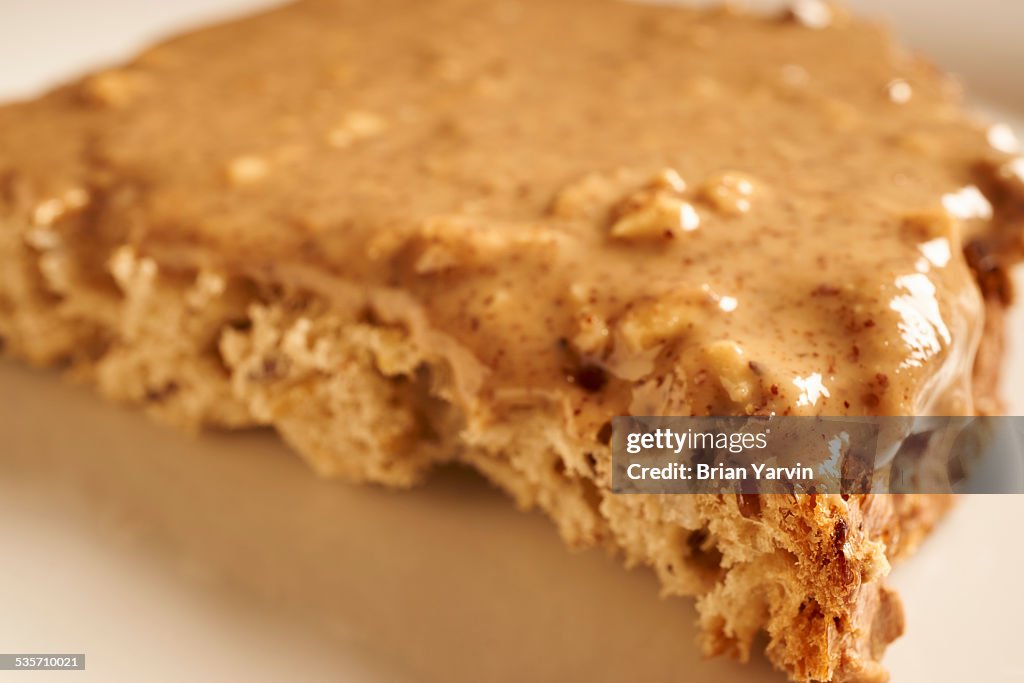 Whole grain toast with almond butter