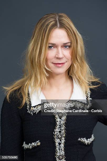 Marie-Josee Croze attends the Chanel Fall/Winter 2013/14 Ready-to-Wear show as part of Paris Fashion Week at Grand Palais, in Paris.