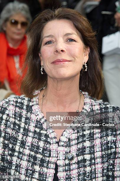 Princess Caroline of Hanover attends the Chanel Fall/Winter 2013/14 Ready-to-Wear show as part of Paris Fashion Week at Grand Palais, in Paris.