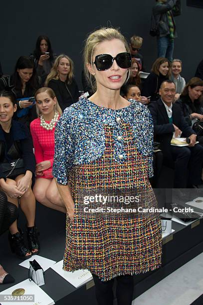 Laura Bailey attends the Chanel Fall/Winter 2013/14 Ready-to-Wear show as part of Paris Fashion Week at Grand Palais, in Paris.