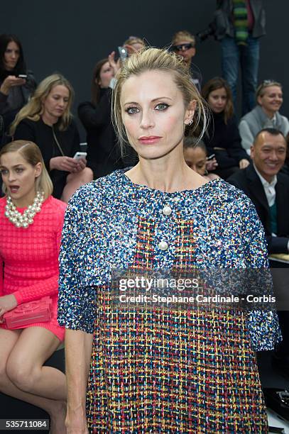 Laura Bailey attends the Chanel Fall/Winter 2013/14 Ready-to-Wear show as part of Paris Fashion Week at Grand Palais, in Paris.