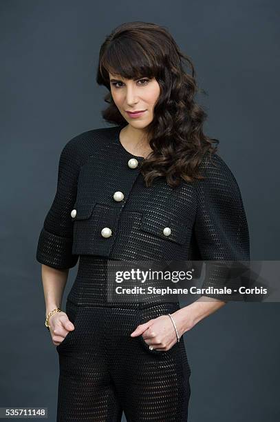 Caroline Sieber attends the Chanel Fall/Winter 2013/14 Ready-to-Wear show as part of Paris Fashion Week at Grand Palais, in Paris.