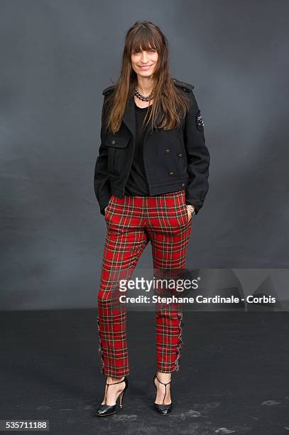 Caroline de Maigret attend the Chanel Fall/Winter 2013/14 Ready-to-Wear show as part of Paris Fashion Week at Grand Palais, in Paris.
