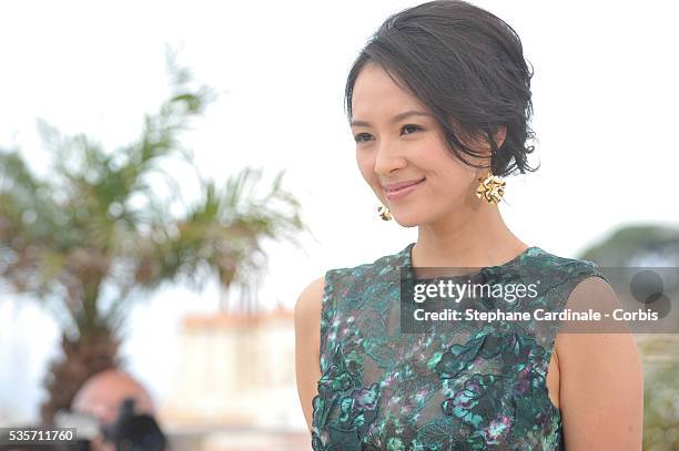 Zhang Ziyi attends the photocall for the Jury for the 'Un Certain Regard' competition during the 66th Cannes International Film Festival.