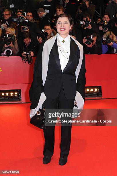 Isabella Rossellini attends the 'True Grit' Premiere, at the 61st Berlin Film Festival, at Berlinale Palace.